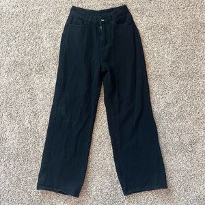 🤍Shein NWOT black wide leg jeans🤍